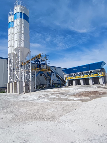 100m³/h Kompakt Beton Santrali